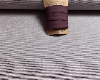 Jersey Stripes / Miniringel , Mauve / Aubergine