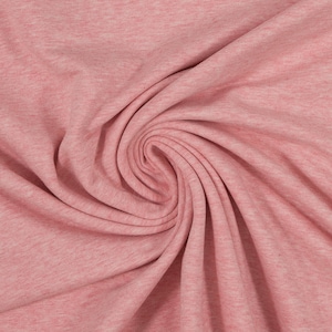 Plain mottled jersey, 1432 pink, Vanessa Melange from Swafing