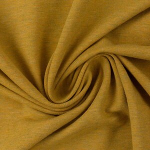 Plain mottled jersey, 1314 mustard / kiwi, Vanessa Melange by Swafing