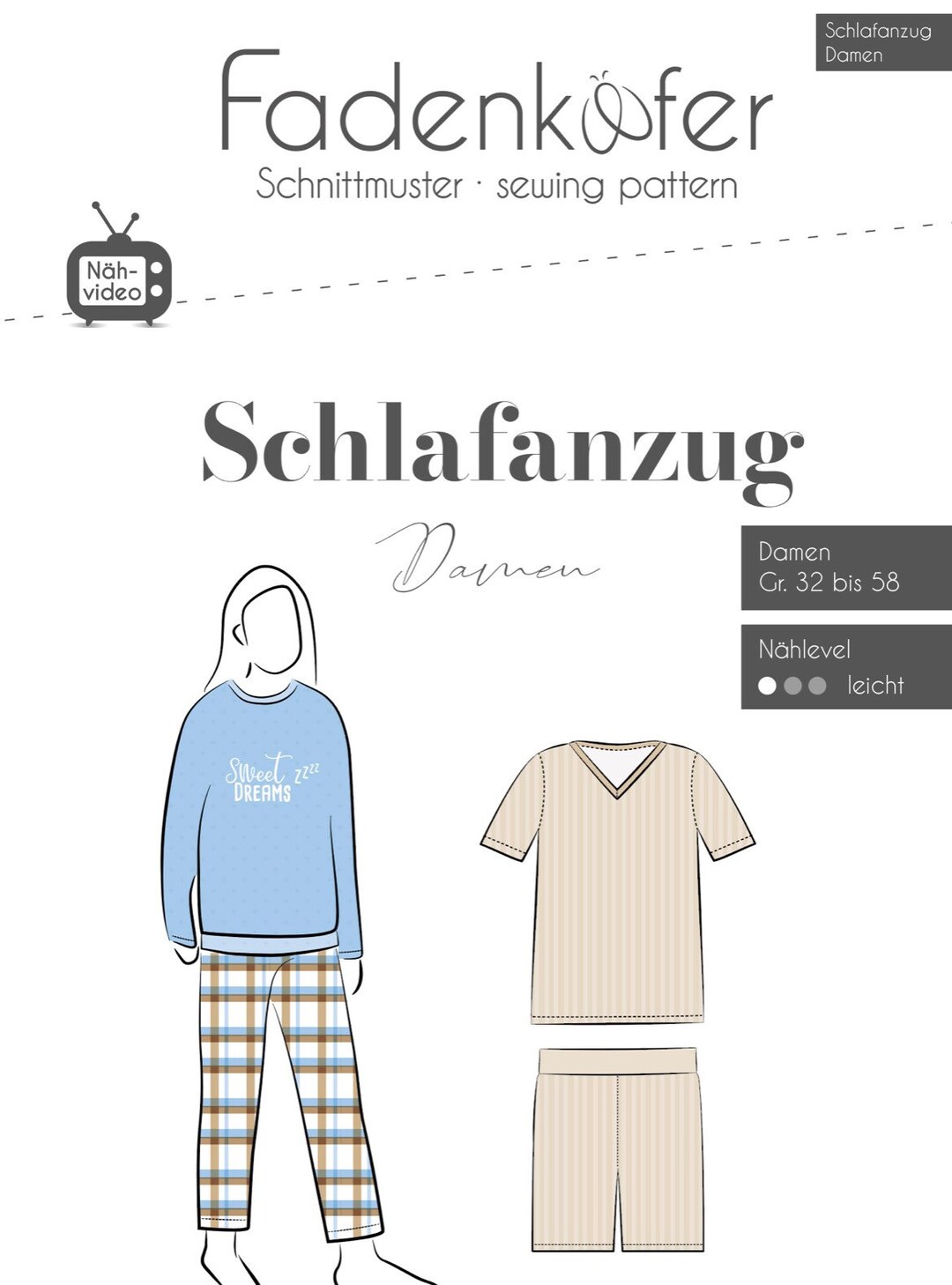 Threads Patterns Pyjamas Paper Sewing Pattern, Thread Beetle, Pajamas / Pyjamas Adults 32-58 - Etsy