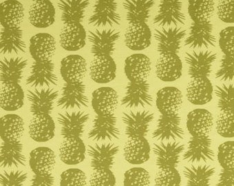 SALE Fancy Pineapple / Ananas Kiwi / Khaki allover, Jersey, Hemmers Itex