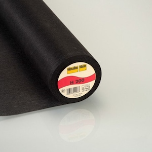 H200 black Vlieseline 90 cm wide from Freudenberg