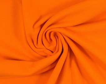 Uni French Terry, 424 orange, Maike Uni by Swafing