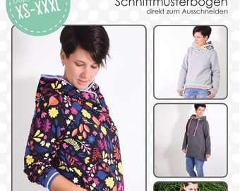 Papierschnittmuster Lenipepunkt # 137 Cuff Pulli XS-XXXL