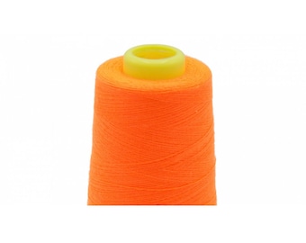 4 Konen Overlockgarn je 3000yards / ca. 2743m neonorange