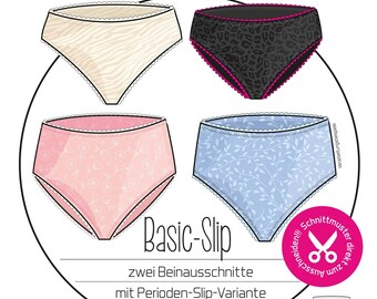 Papierschnittmuster Basic Slip Damen, Einzelgrößen 33-58