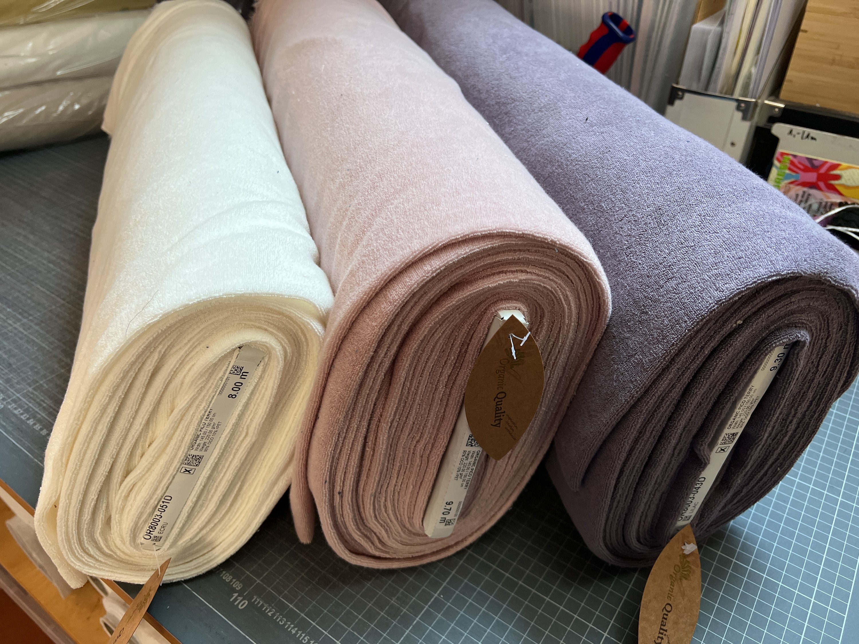 Organic Cotton rPET Pico Terry - European Import - Jeans Organic Cotton rPET Pico Terry - European Import - Jeans