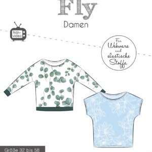 Patron de découpe en papier, coléoptère, chemise Fly femme 32-58