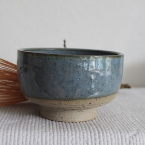 Chawan, Matcha-Teeschale grau-blau