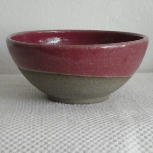 Muesli bowl burgundy-red and natural 500-600ml image 4