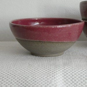 Muesli bowl burgundy-red and natural 500-600ml image 3