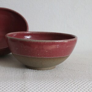 Muesli bowl burgundy-red and natural 500-600ml image 6