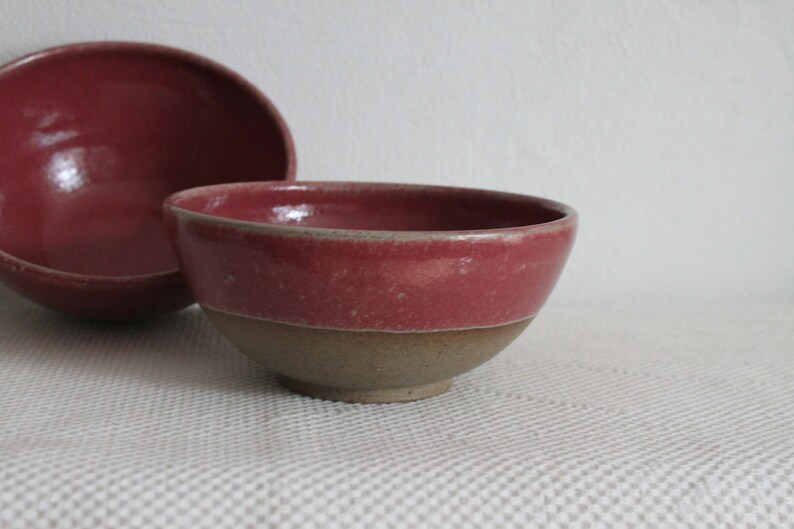 Muesli bowl burgundy-red and natural 500-600ml image 6