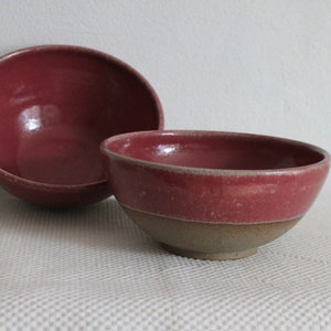 Muesli bowl burgundy-red and natural 500-600ml image 2