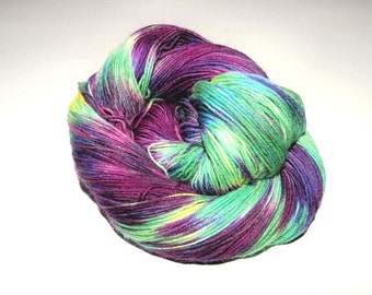 Hand-dyed sock yarn, 100g No. 33. I would be happy to knit socks from this yarn upon request