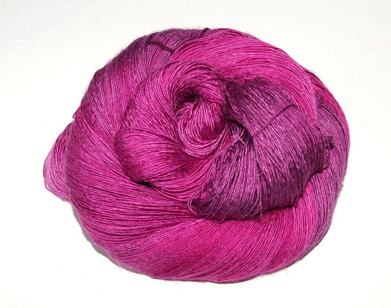 Silk yarn hand-dyed, silk lace yarn for fine shawls and scarves 100% silk 100g, unfortunately no wrapping service possible image 1