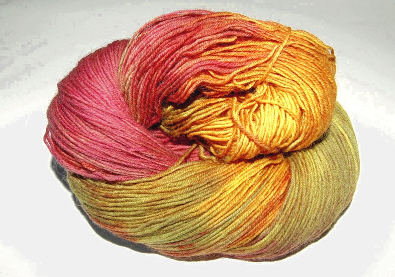 Sock wool autumn sock yarn hand-dyed hand dyed 100g