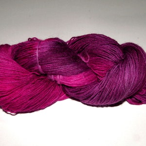 Sock yarn hand-dyed Rosewater 100g, I would be happy to knit socks from this yarn for you on request image 1