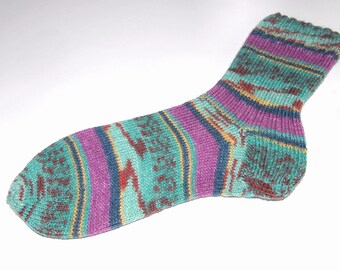 Strümpfe Gr. 40/41  handgestrickt,  1 Paar, schöne Socken für warme Füße aus Opalwolle