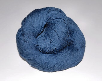 Lace yarn hand-dyed with silk for fine shawls and scarves, 100g