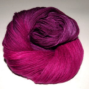 Sock yarn hand-dyed Rosewater 100g, I would be happy to knit socks from this yarn for you on request image 2
