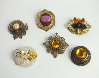 pompöse vintage Brosche, antik Schmuck, Anstecknadel, Geschenk oder Mitbringsel für Frauen