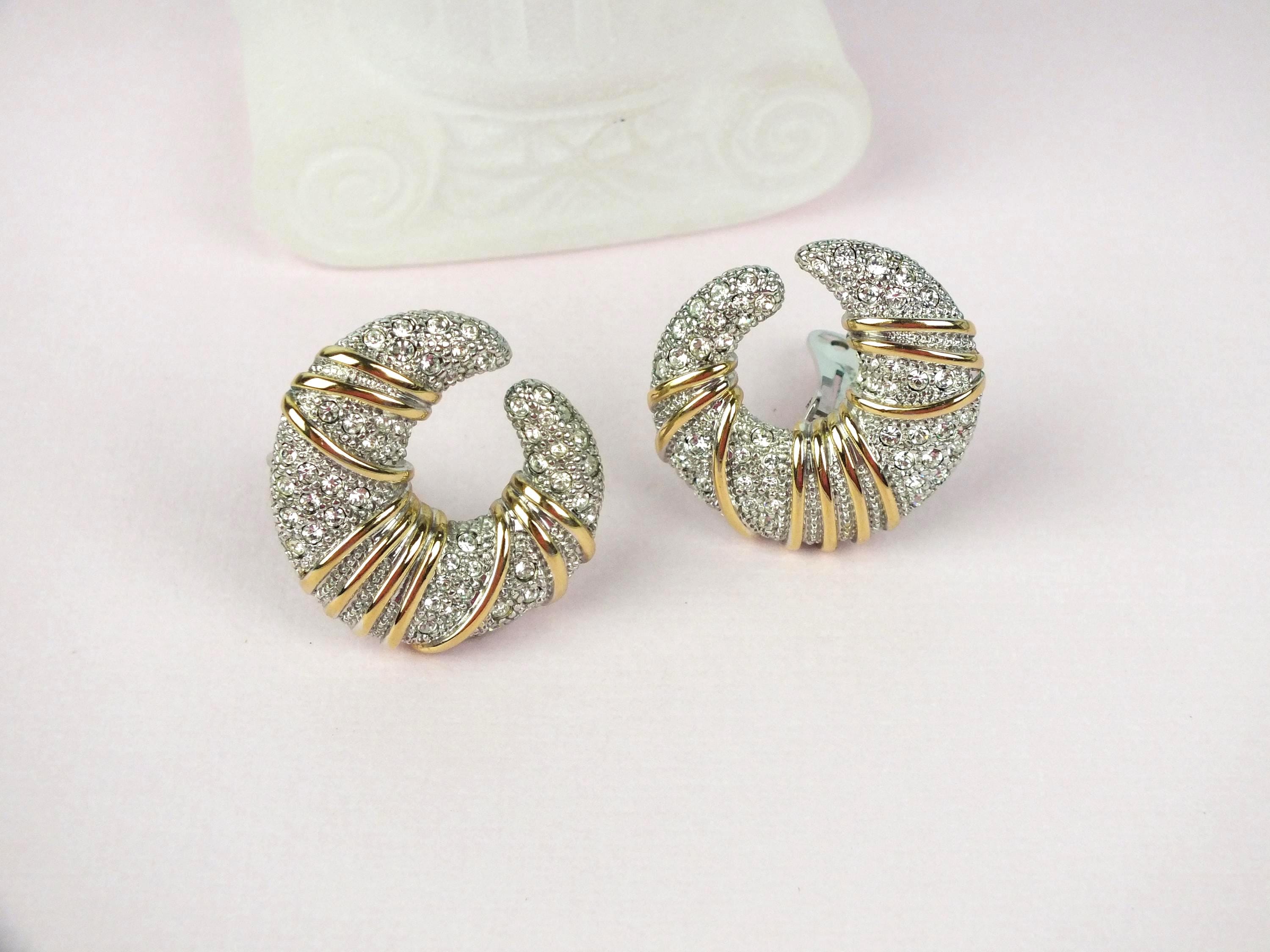 Parure De Bijoux PIERRE LANG Noeuds - Collier Et Boucles D'Oreilles En Rhodium Argenté
