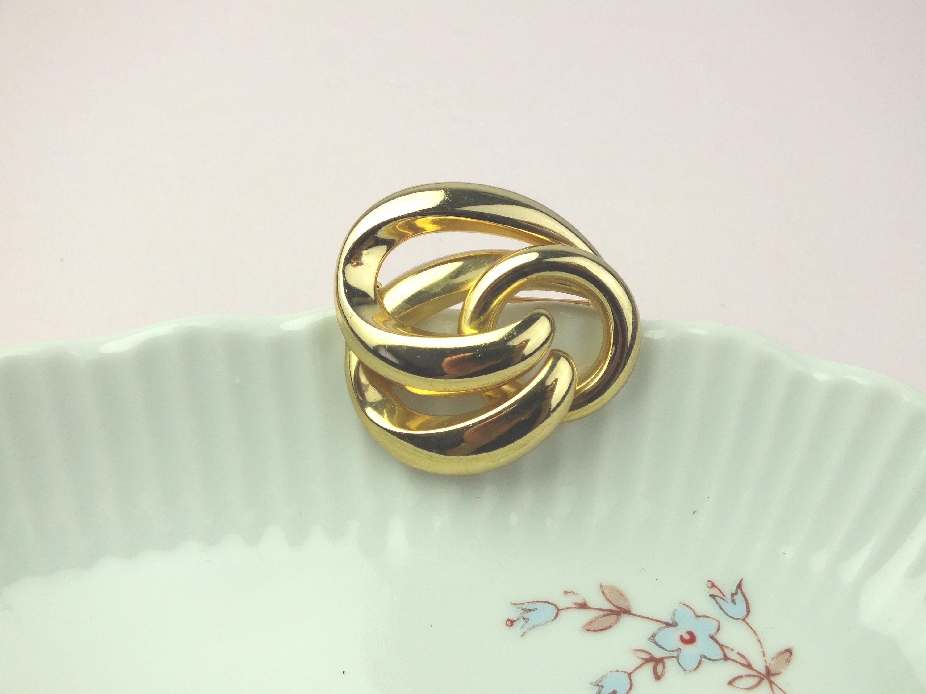 ピンブローチ　Chr Dior  Germany Christain Dior Goldtone Rhinestone FROG Pin Brooch Signed