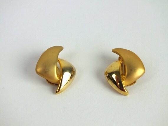 Pendientes Vintage Dorados Clips Clips Oro/Oro Mate Etsy España