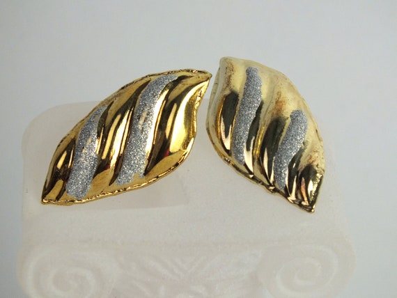 vergoldete 925er Silber Ohrringe, goldene Ohrstec… - image 2