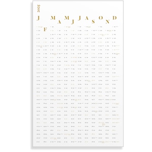 Jahreskalender 2025 aus 100 % Recyclingpapier „Wandkalender Design 2025“ - Beidseitig bedruckt - Querformat - Hochformat