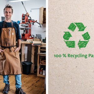 Calendario tascabile sostenibile 2024 realizzato con carta riciclata al 100% Design Kalender pied de poule Nero immagine 7