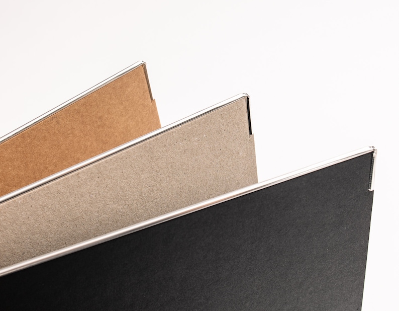 Recycling Folder A4 With Edge Protection, Sustainable Folders Natural and Ecolook Made in