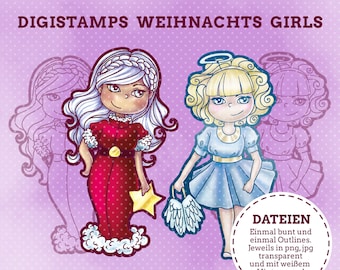 Digistamps Christmas Girls