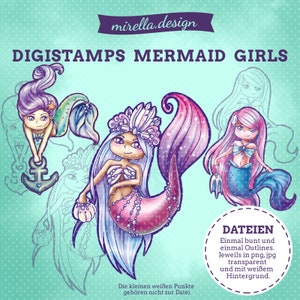 Le ragazze sirene di Digistamp