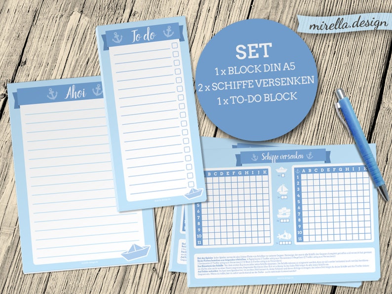 Maritimes Writing Set