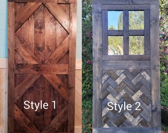 The Savannah/Half Herringbone Barn Door(PLEASE READ details/ shipping not included)