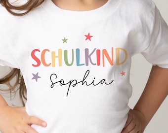 T-Shirt Schulkind personalisiert, Einschulung