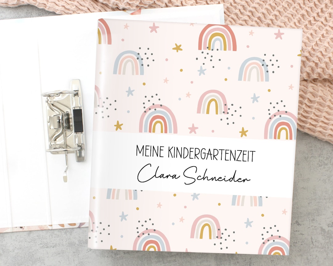  Ordner Personalisiert Kindergartenordner Regenbogen Rosa - Etsy Motiv 