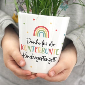 Blumentopf Abschiedsgeschenk Kindergarten Grundschule Erzieherin Lehrerin image 1