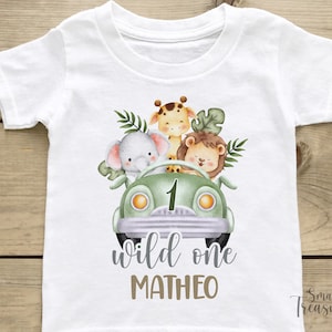 Geburtstagsshirt personalisiert, Wild One T-Shirt