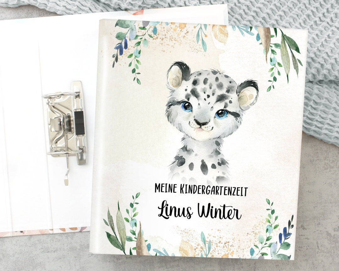  Ordner Personalisiert Kindergartenordner Leopard Jungs - Etsy Motiv 