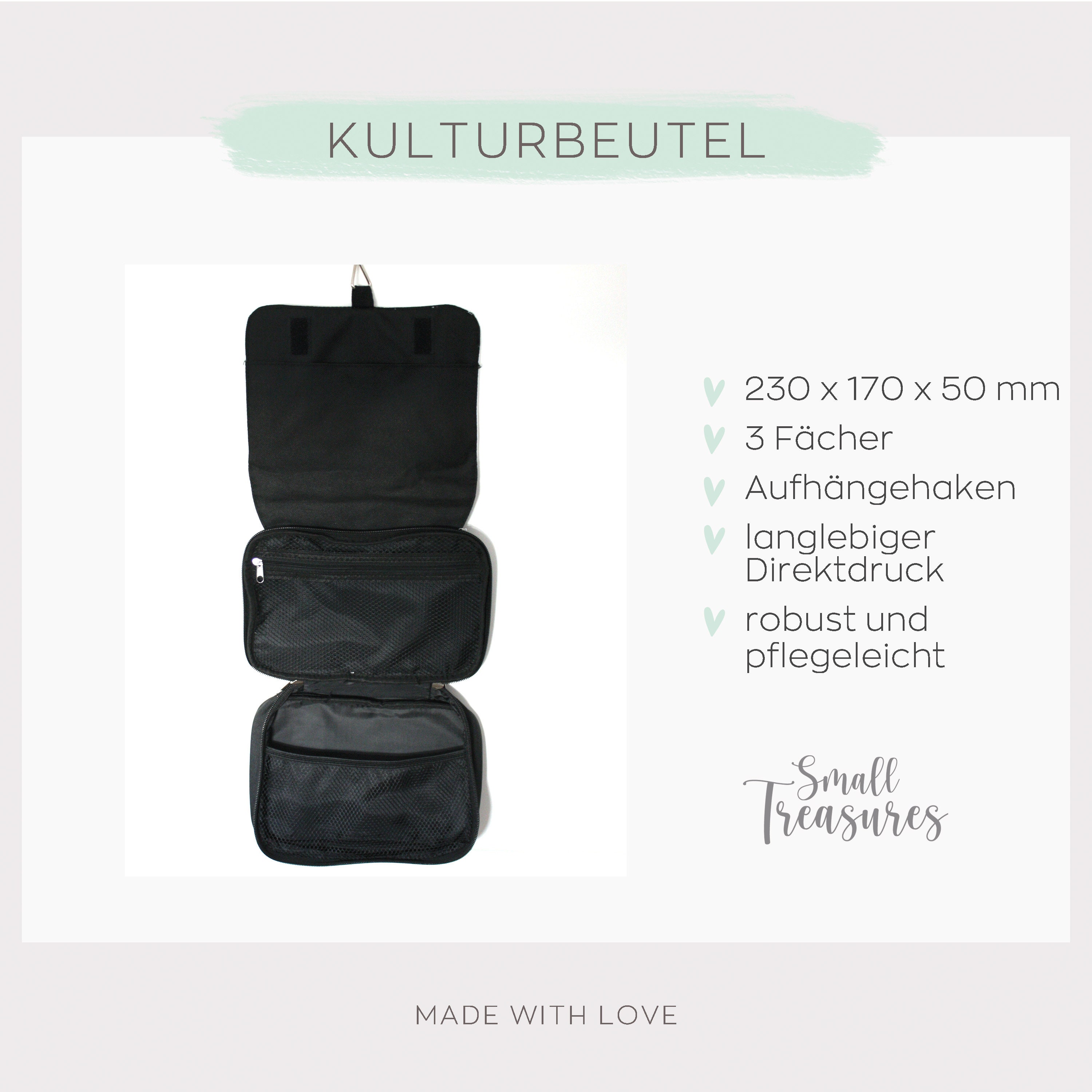 Kulturbeutel Mit Namen Jannik & Weltraum-Motiv | Waschtasche Für Kinder, 23x17x5 Cm, Personalisiert