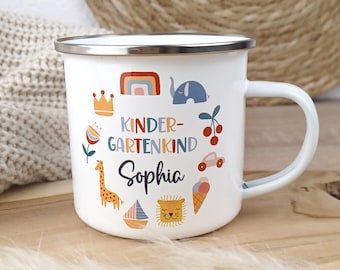 Tasse Kindergartenkind Emailletasse Geschenkidee Kindergartenstart