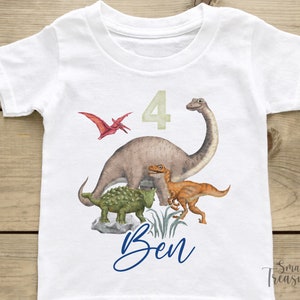 Geburtstagsshirt Dinos personalisiert, T-Shirt Bild 1