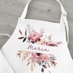 Schürze Blumen personalisiert, Geschenk für Mama, Muttertag, Muttertagsgeschenk afbeelding 1