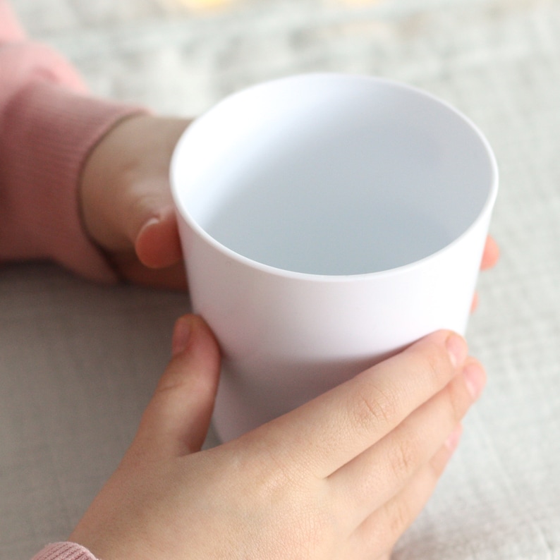 Kinderbecher aus Kunststoff, Trinkbecher personalisiert mit Namen, Regenbogen imagen 5