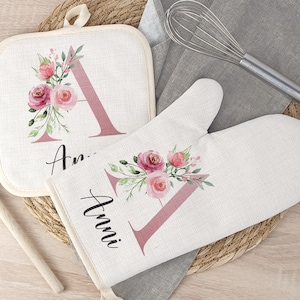 Ofenhandschuh oder Topflappen mit Name personalisiert