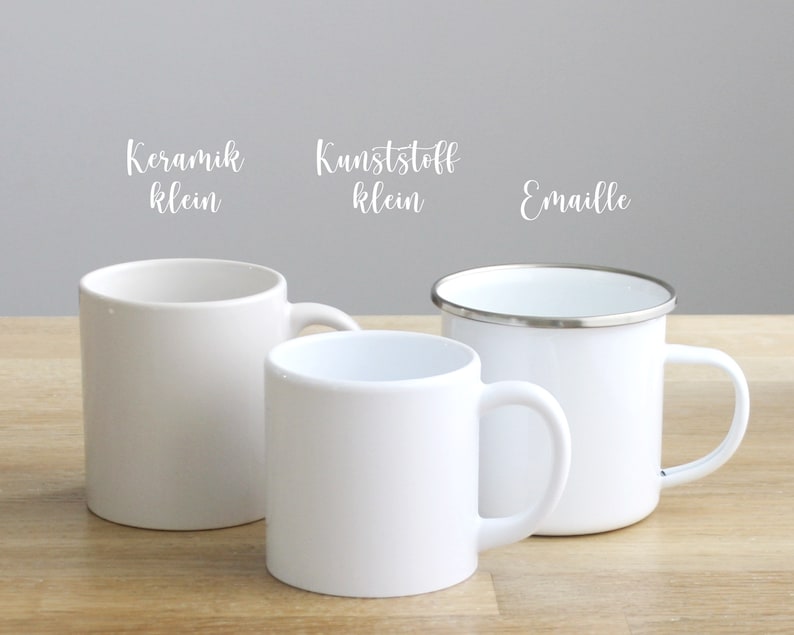 Tasse Kindertasse Emaille Kunststoff Keramik Becher personalisiert, skandinavisch Waldtiere image 5
