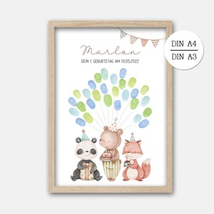 Fingerabdruck Gästeposter Geburtstag